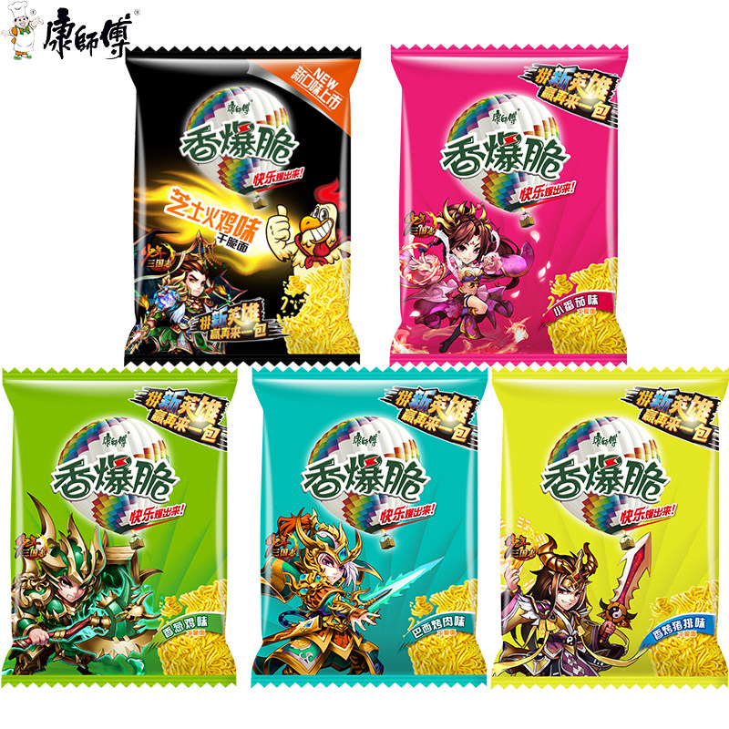 热销康师傅干脆面香爆脆