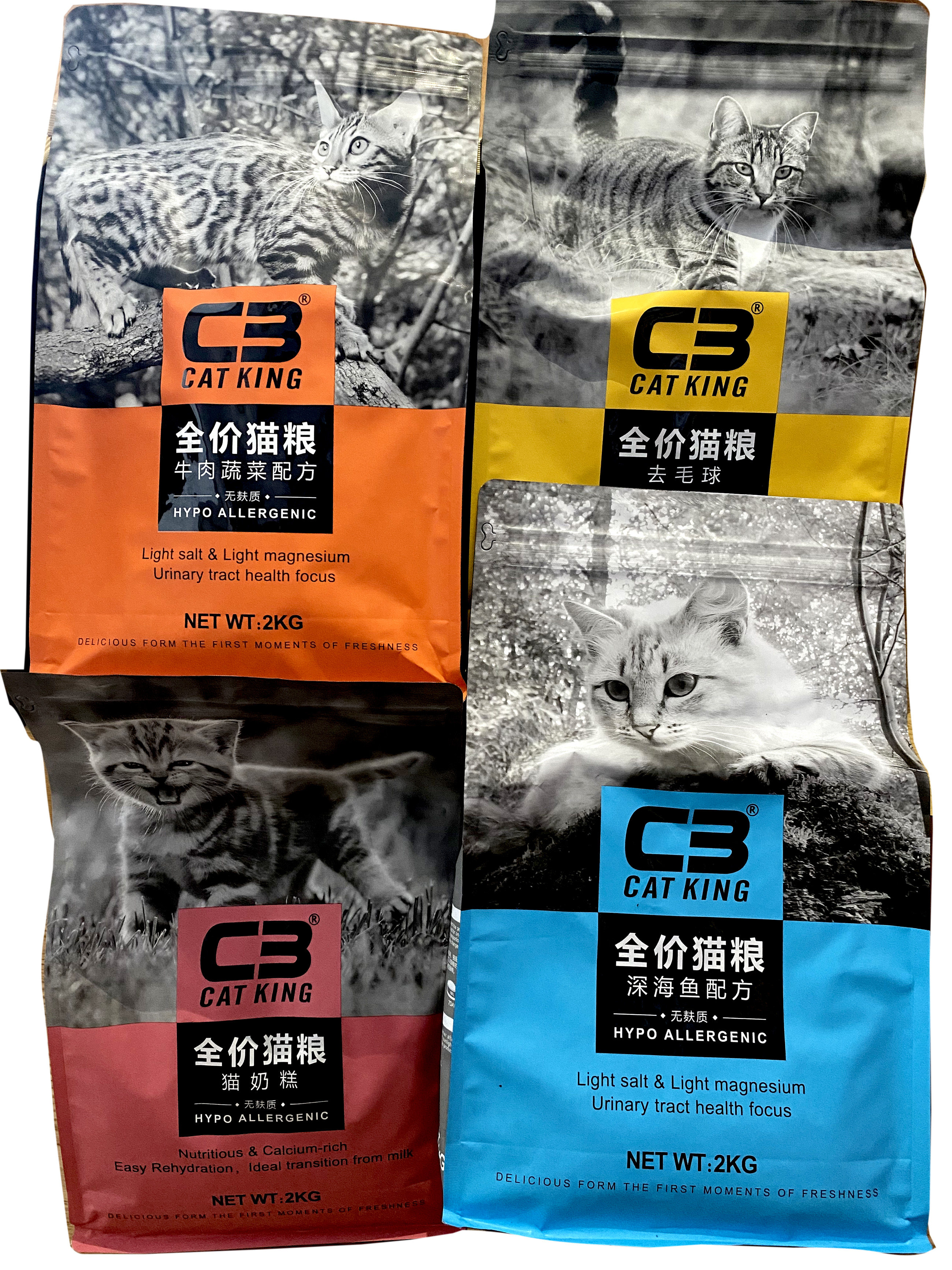 catkingc3猫粮天然无谷增肥发腮幼猫成猫全价全期奶糕2kg10kg牛肉