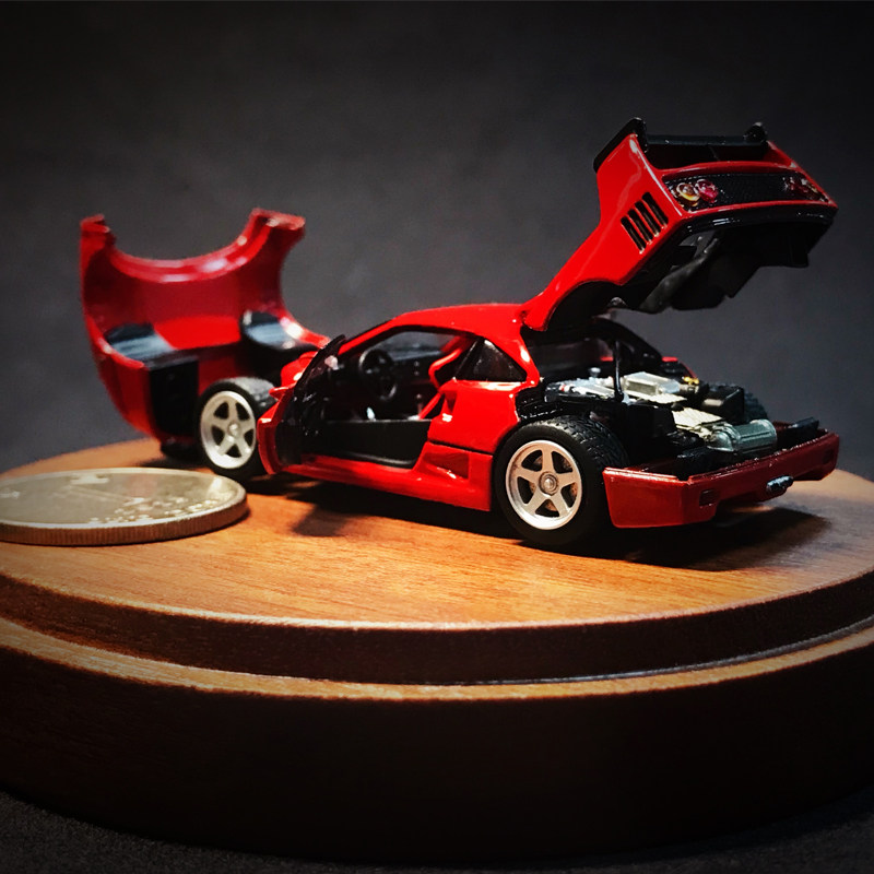 pgm 1/64 法拉利f40 f12 原版 跳灯合金全开门豪华版仿真汽车模型