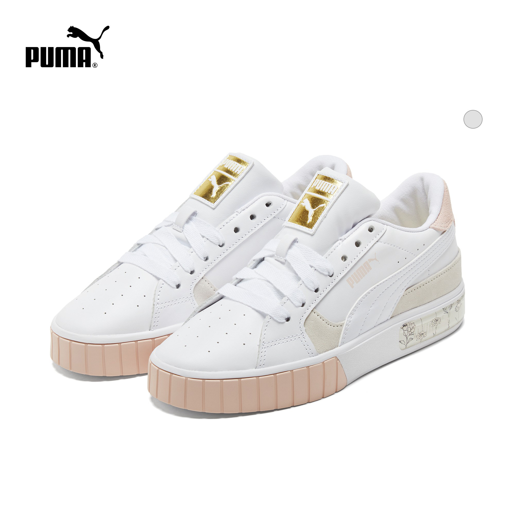 puma彪马官方正品 新款女子清新花卉板鞋 cali star 380631