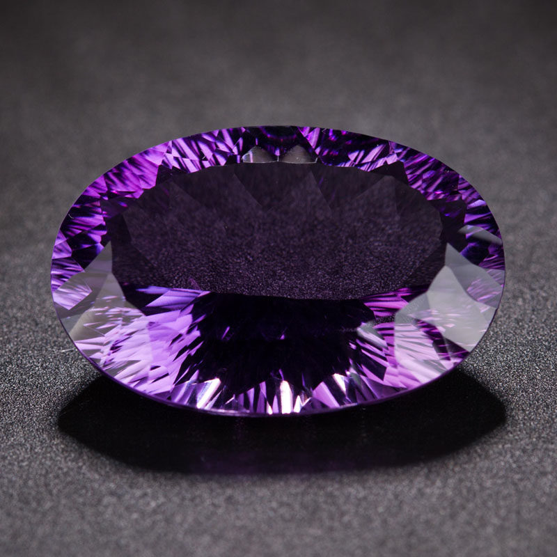 34.8克拉 天然绝美紫水晶刻面裸石 高贵奢华 收藏珍品