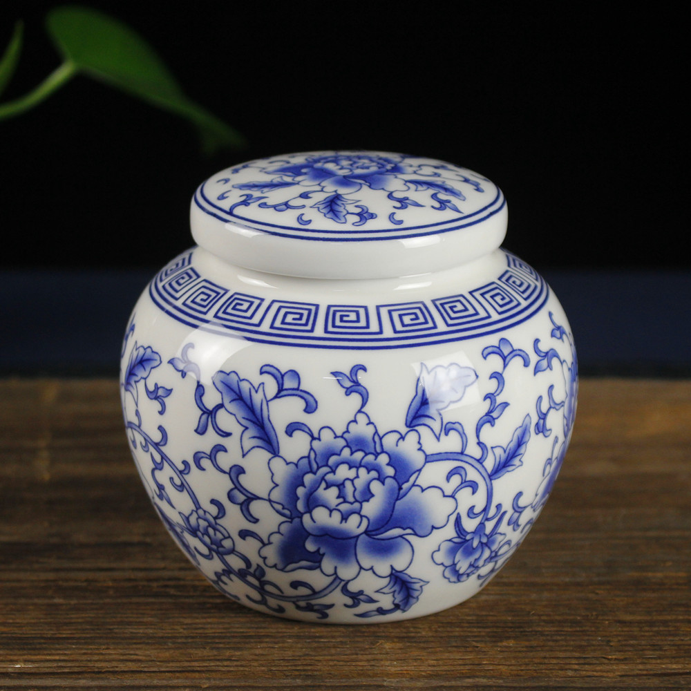 青花瓷茶叶罐
