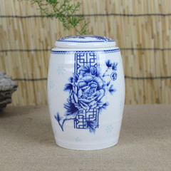 新品创意陶瓷茶具配件青花瓷普洱茶叶盒包装储物密封中号存茶叶罐