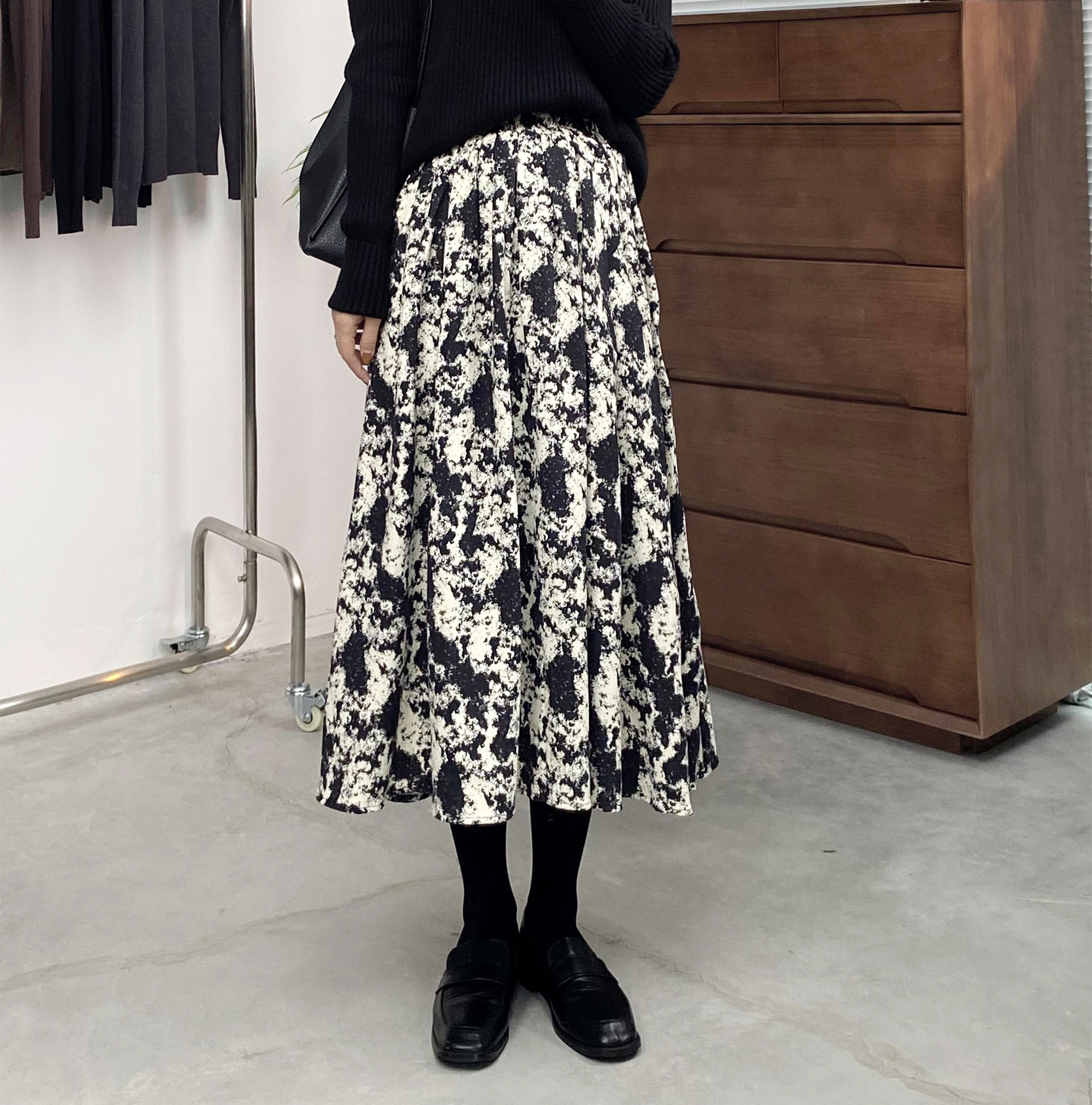 半身裙碎花中长