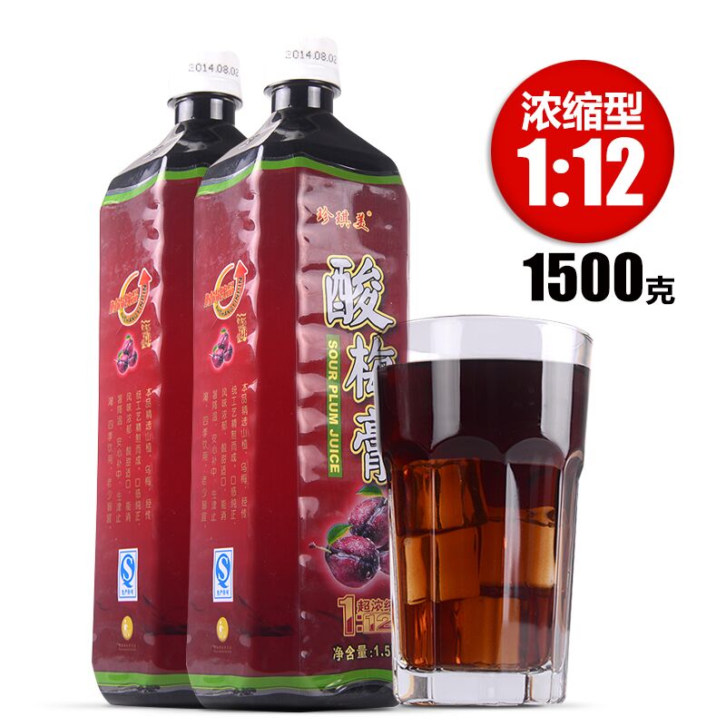 珍琪美酸梅膏浓缩汁1.5千克,酸梅汤原料(买11瓶送1瓶)在类目 咖啡/麦片/冲饮, 藕粉/麦片/冲饮品, 酸梅粉中 - 来自Buy2taobao.com提供专业的淘宝代购服务