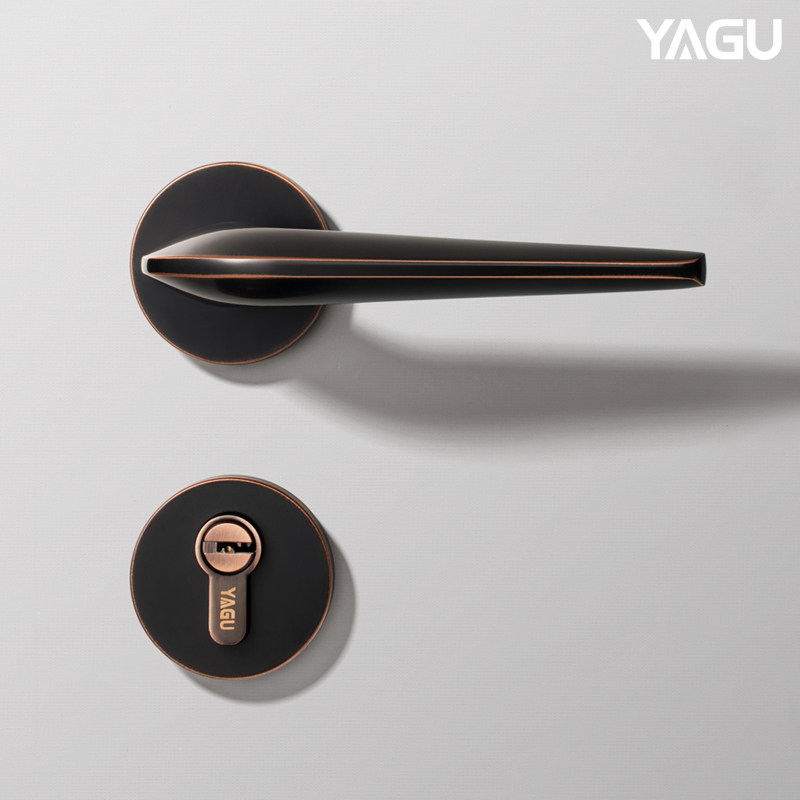 亚固美式门锁室内卧室房门锁洗手间实木门把手分体家用