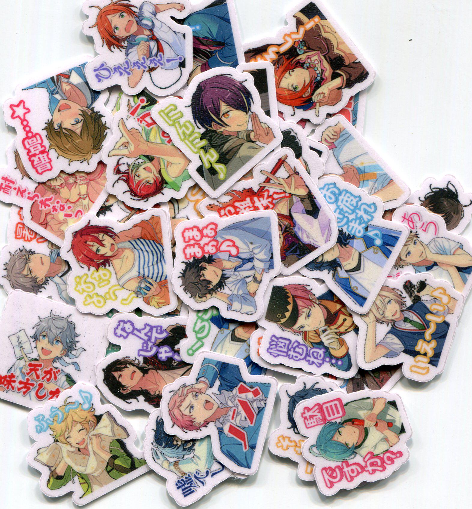 贴纸line表情偶像梦幻自制手帐相册动漫40张贴纸