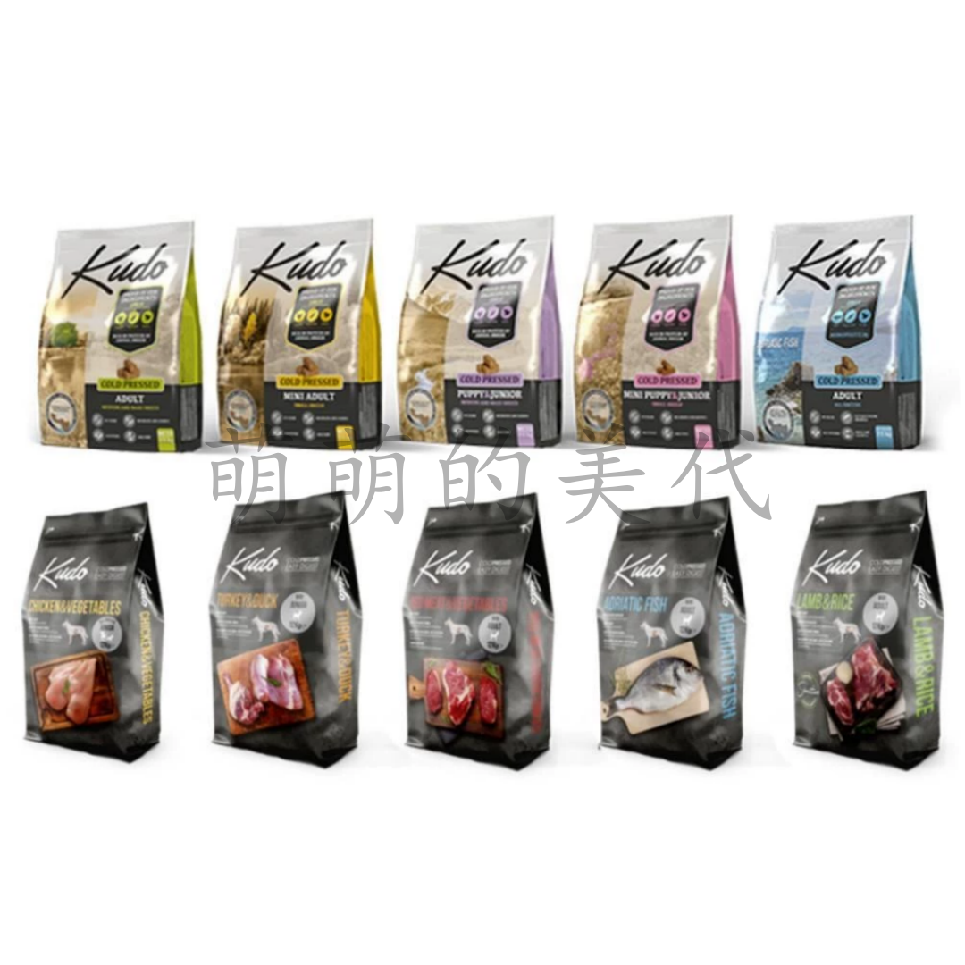 现货塞尔维亚多瑙河Kudo狗粮低温冷压低敏全犬鸭肉营养低脂12kg