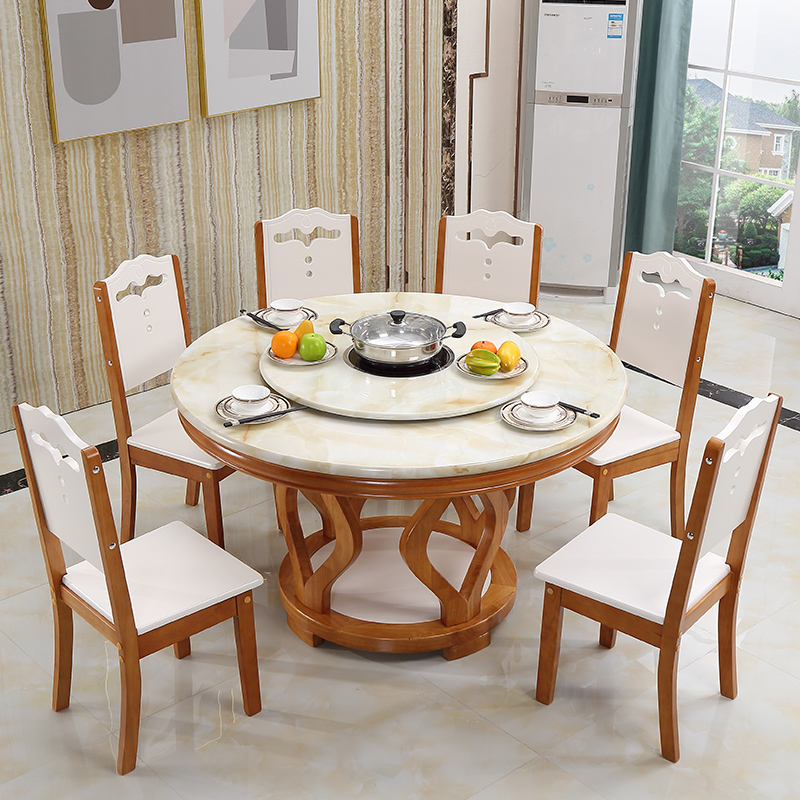 餐桌椅组合现代简约8人