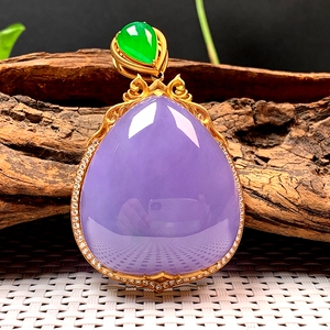 翡翠紫色蛋面图片