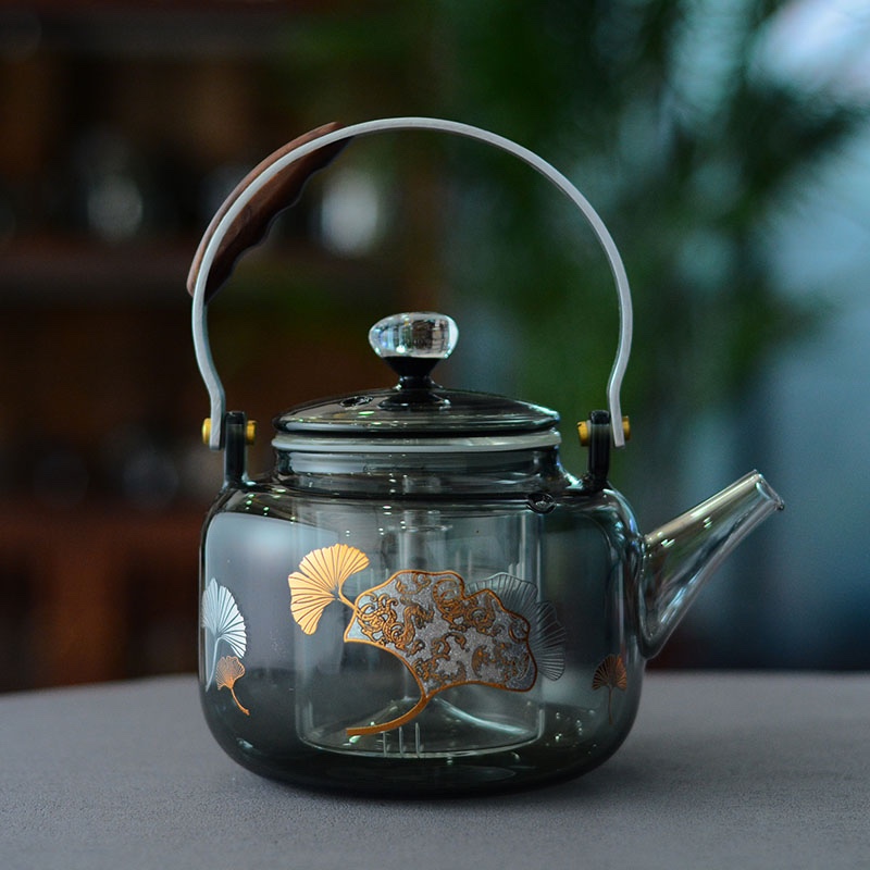 耐高温玻璃煮茶壶家用提梁壶小型煮茶