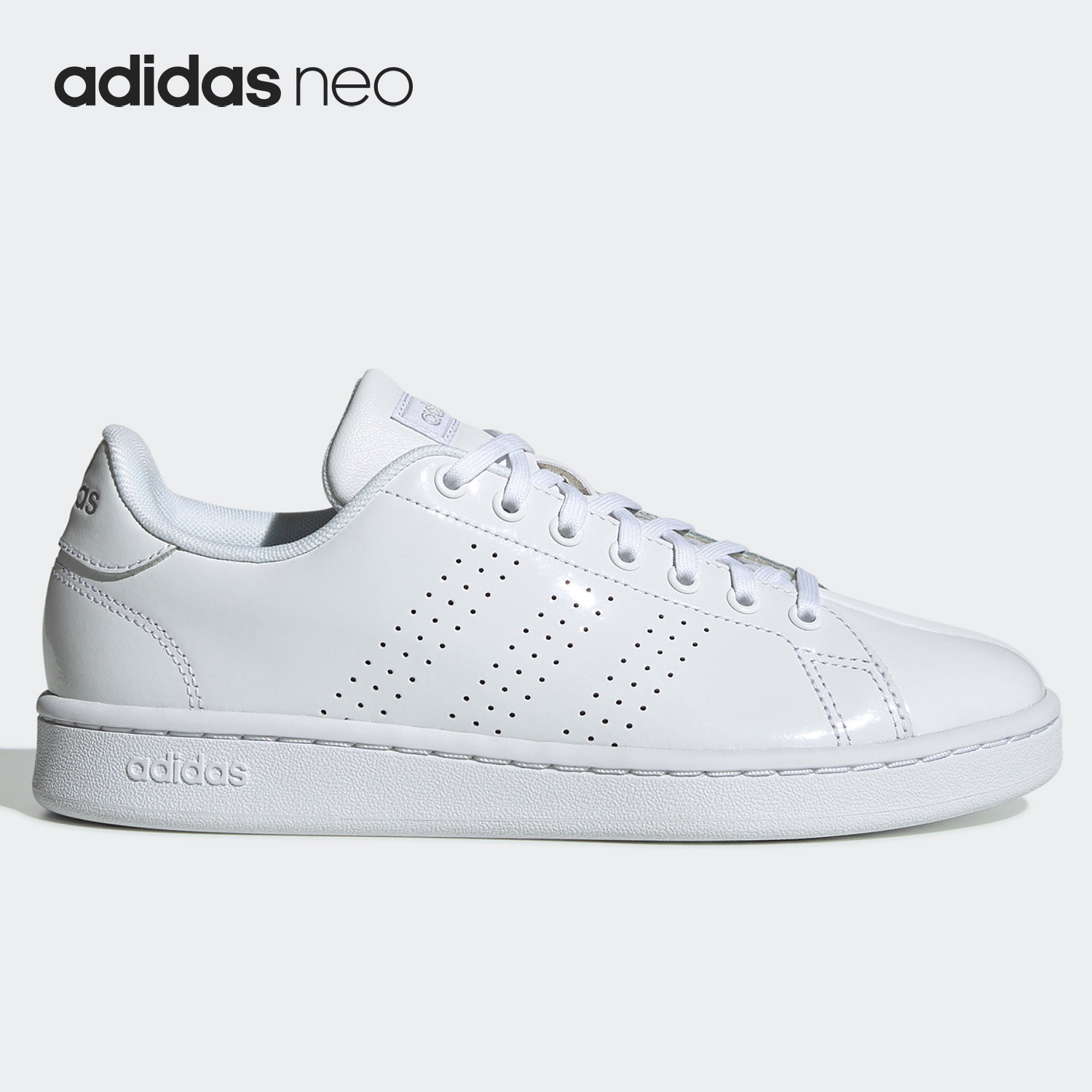 Adidas/阿迪达斯官方正品NEO 男女同款低帮运动休闲板鞋 EE7494