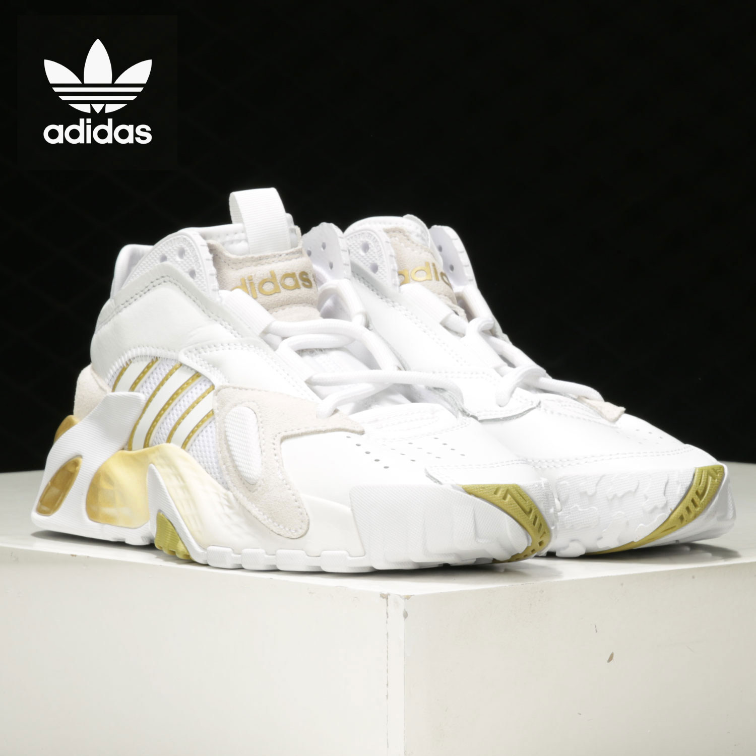 adidas阿迪达斯正品三叶草男女新款streetball运动休闲鞋ee4960