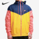 Nike/耐克官方正品男子梭织撞色防风连帽运动夹克外套 AR2192-739