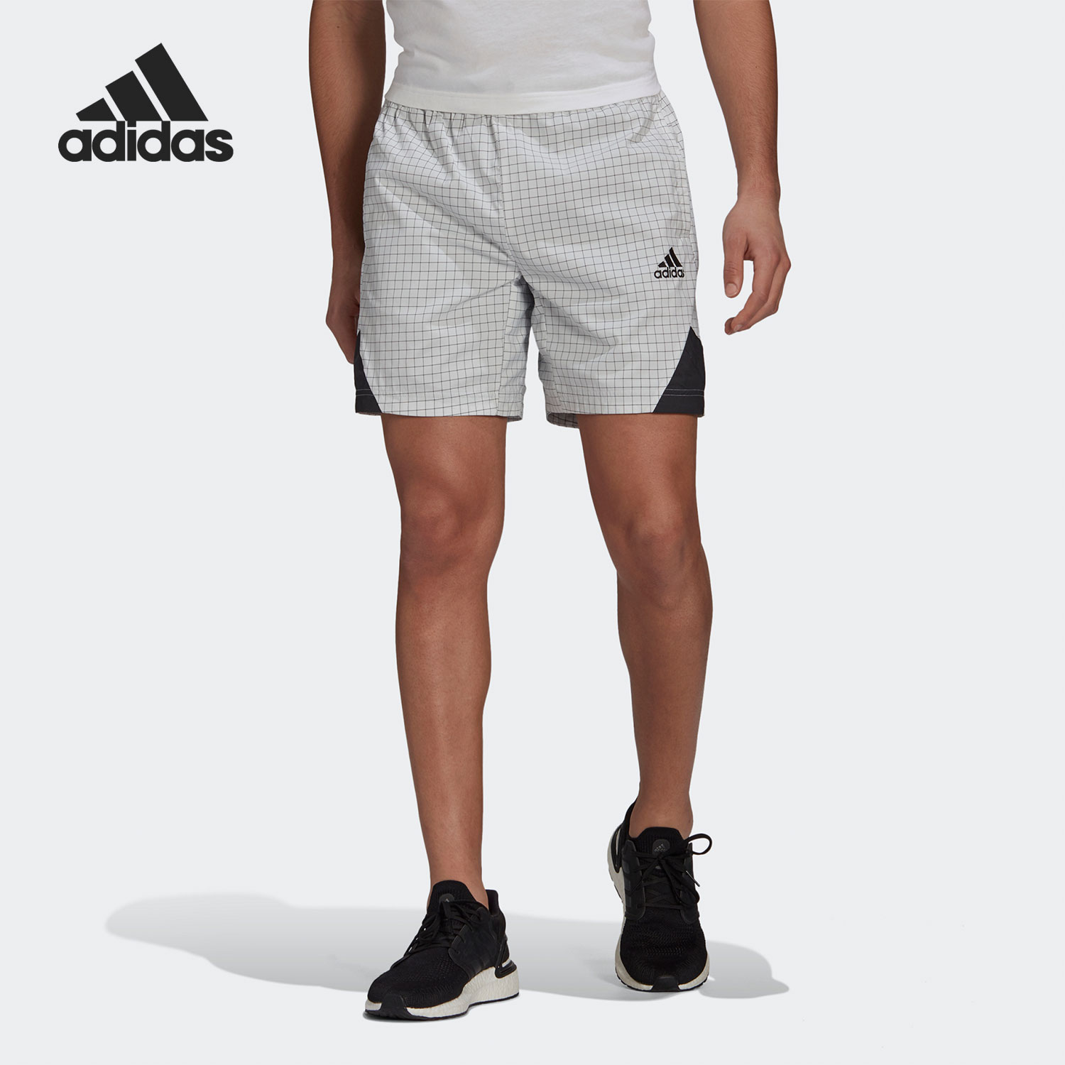 Adidas/阿迪达斯官方正品男子透气健身休闲训练运动短裤 GL5690