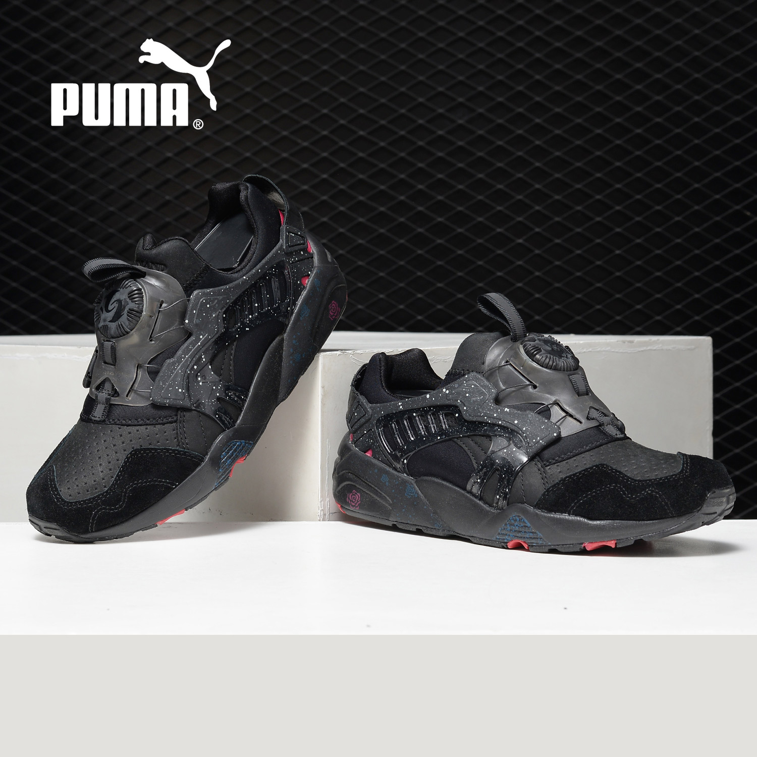 puma/彪马正品 disc blaze 联名限量黑玫瑰飞碟运动休闲鞋361446