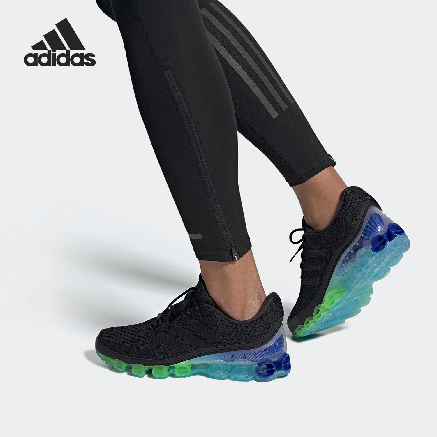 adidas/阿迪达斯正品 2021夏季新款男女低帮气垫运动跑步鞋fx7696