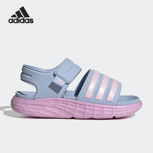 Adidas/阿迪达斯官方正品夏季新款魔术贴大童运动休闲凉鞋HP5834