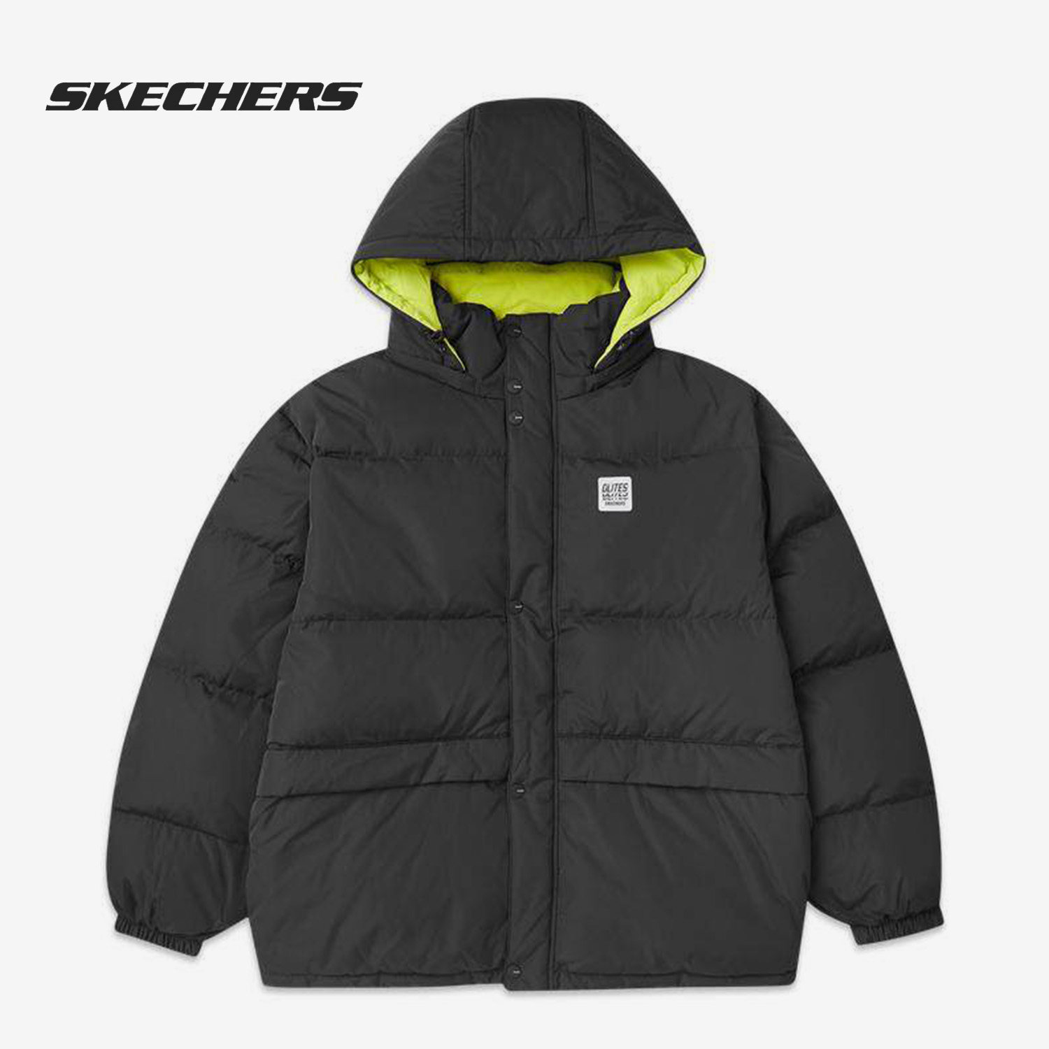skechers/斯凯奇正品2020冬季新款男子保暖连帽面包服短款羽绒服