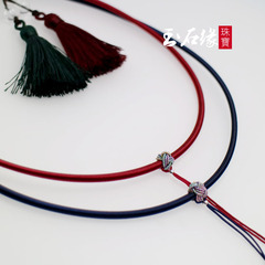 天然南红纯手工编织中国风项链