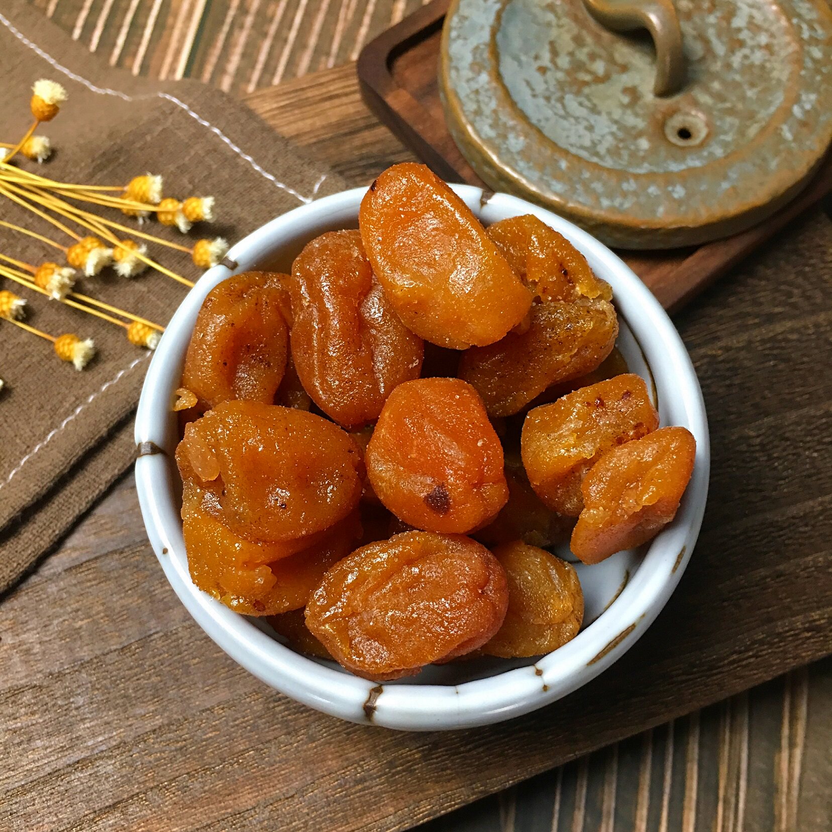 广东郁南无籽黄皮果脯干上等蜂蜜腌制蜜饯凉果250g500g