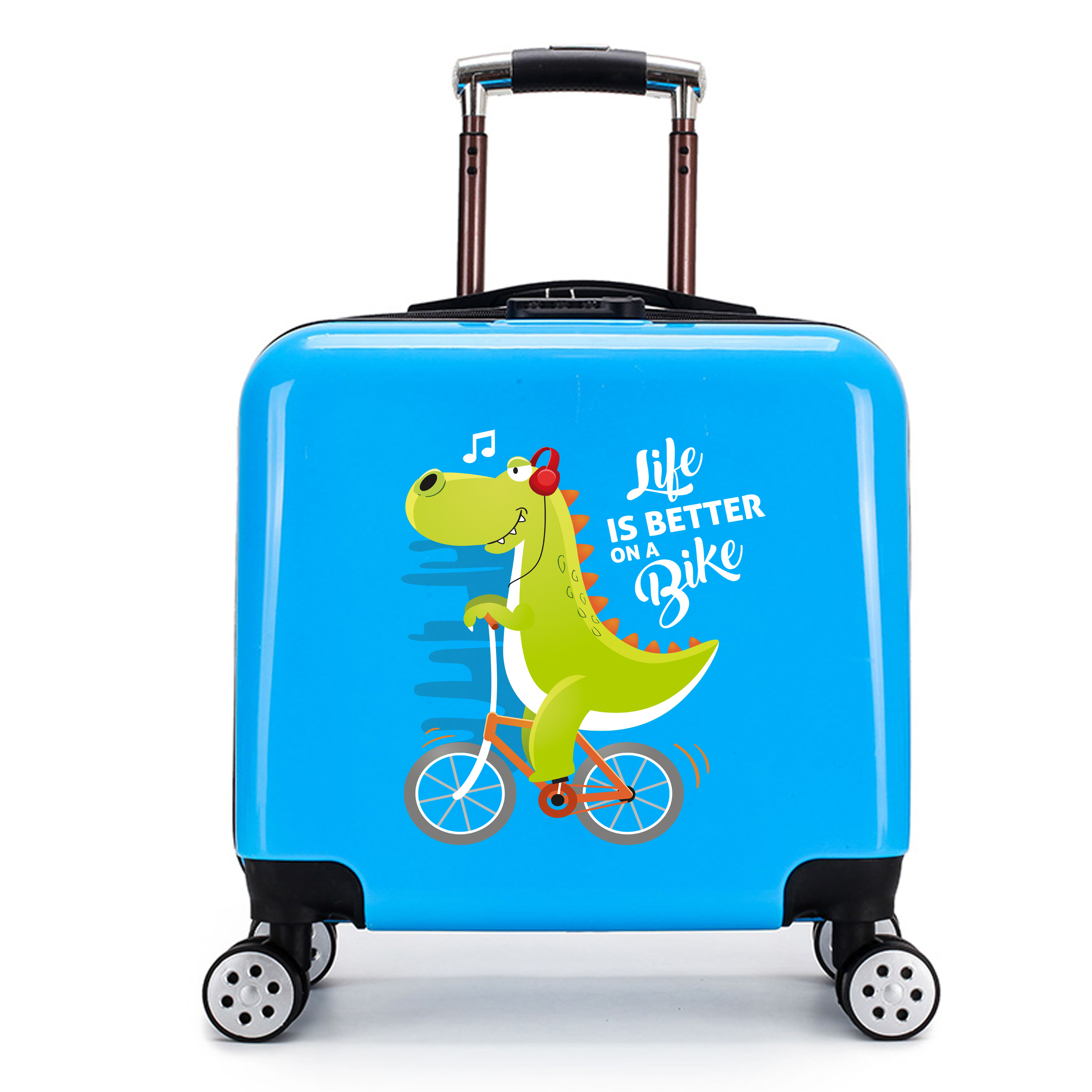 厂家定制logo男女宝宝儿卡通20寸万向轮拉杆箱儿童旅行箱