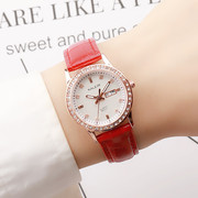 ins fashion female student double calendar waterproof quartz watch female Korean version of the simple ladies watch small dial female watch