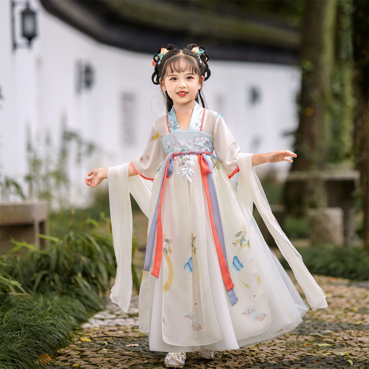 47 满11元减10元 新款原创汉元素女古装对襟复古汉服￥300.