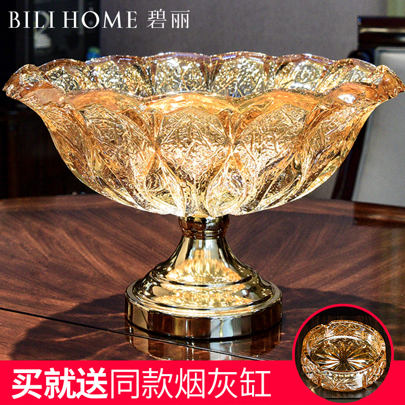 玻璃水果盘欧式果盆客厅茶几干果盘时尚创意乔迁结婚礼物大号果盘|ruв категории посуда, посуда, фрукты бассейна/компот/корзина - от Buy2taobao.com для оказания профессиональной услуги покупки агента Taobao