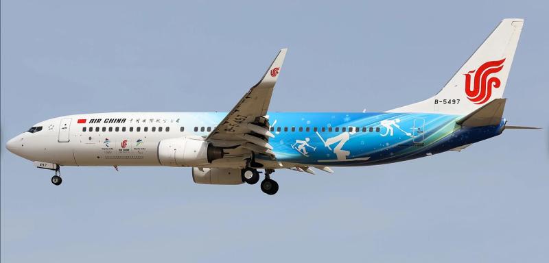 预售aviation飞机模型合金国际航空b737800b5497冬奥飞机模型