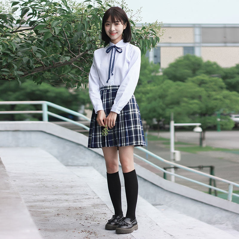 包邮 学院风套装日系班服长袖演出服水手服女jk制服裙软妹服学生服