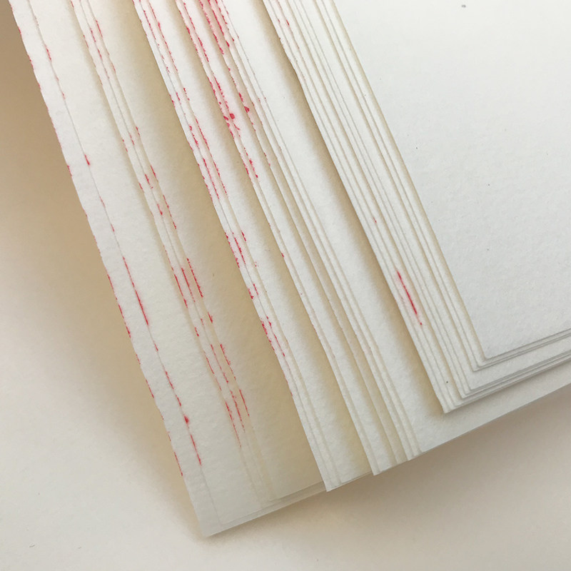 12格15格加厚毛边纸毛笔纸书法练字纸初学者米字格毛笔字书法纸