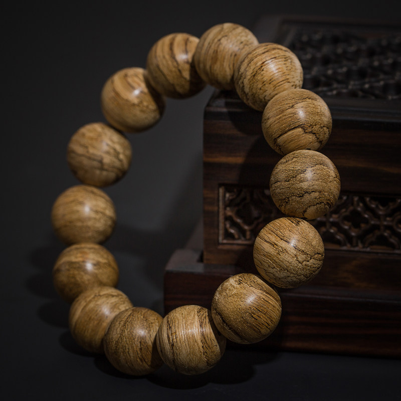 西马老料天然沉香手串手链手珠男女款16mm单圈一根料果蜜酸香清雅小众