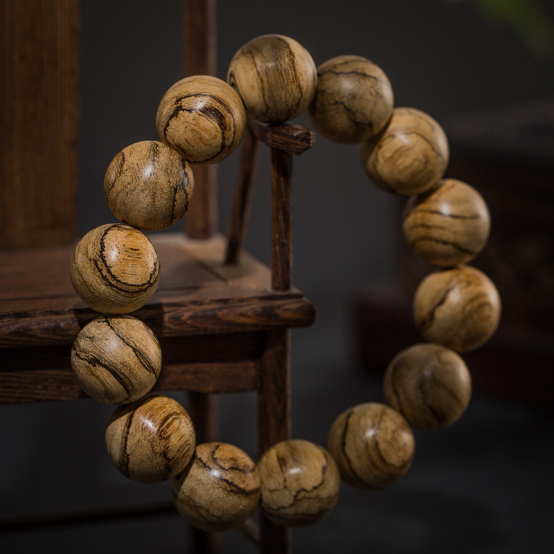 西马老料天然沉香手串手链手珠男女款16mm单圈一根料果蜜酸香清雅小众