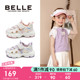 百丽童鞋女童运动鞋2025新款夏季网面鞋透气女宝宝老爹鞋运动凉鞋