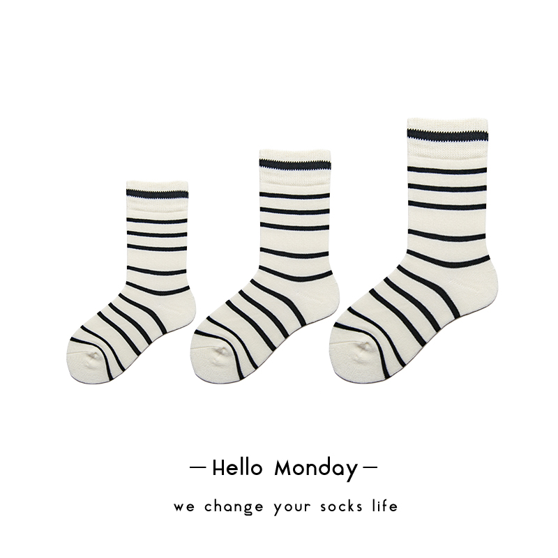 HELLO MONDAY袜子童袜春夏季长筒女男无骨童袜黑白条纹棉袜宝宝袜|ruв категории Детская одежда, носки (детей в возрасте 0 - 16) - от Buy2taobao.com для оказания профессиональной услуги покупки агента Taobao