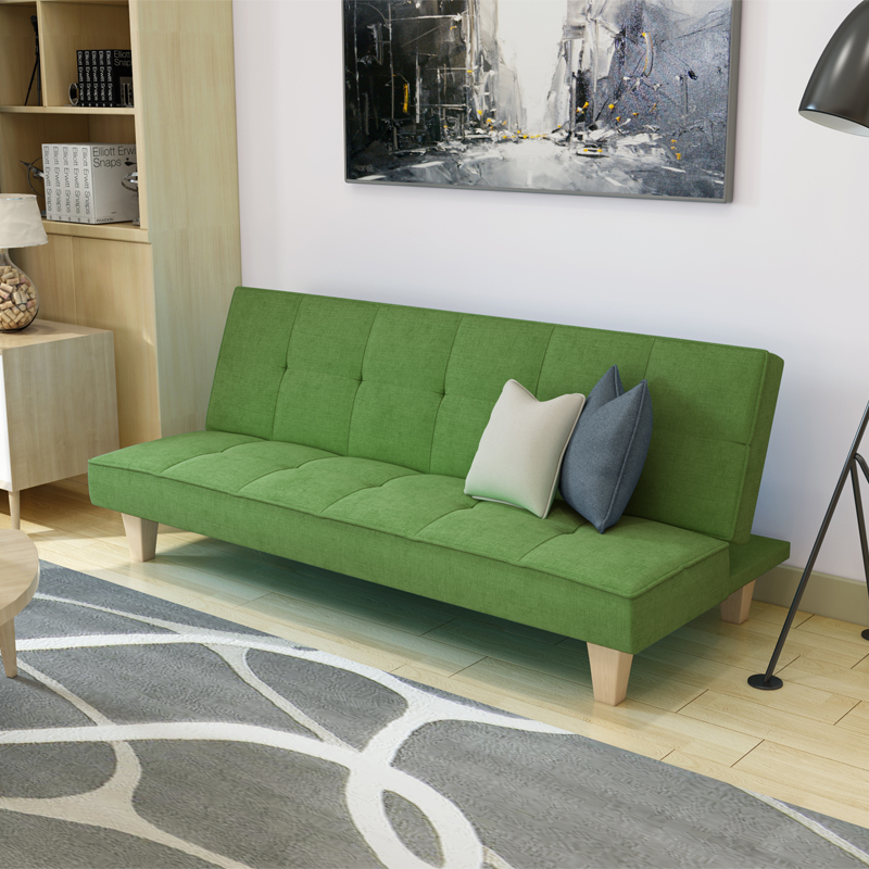 多功能实木沙发床可折叠双人客厅简约小户型布艺懒人沙发床1.8
