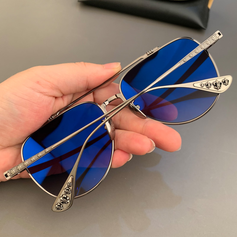 宝剑克罗心太阳镜大脸蛤蟆镜飞行员墨镜内镀膜可配近视太阳镜男女