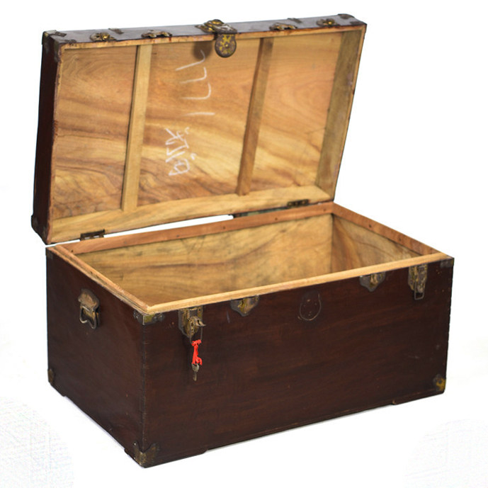 古旧老古实木收纳整理储物装饰摆设旧木箱超大特大号木筐箱子优惠券