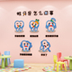 儿童口腔牙科诊所墙面装饰幼儿园室蛀牙形成危害主题文化墙贴画纸
