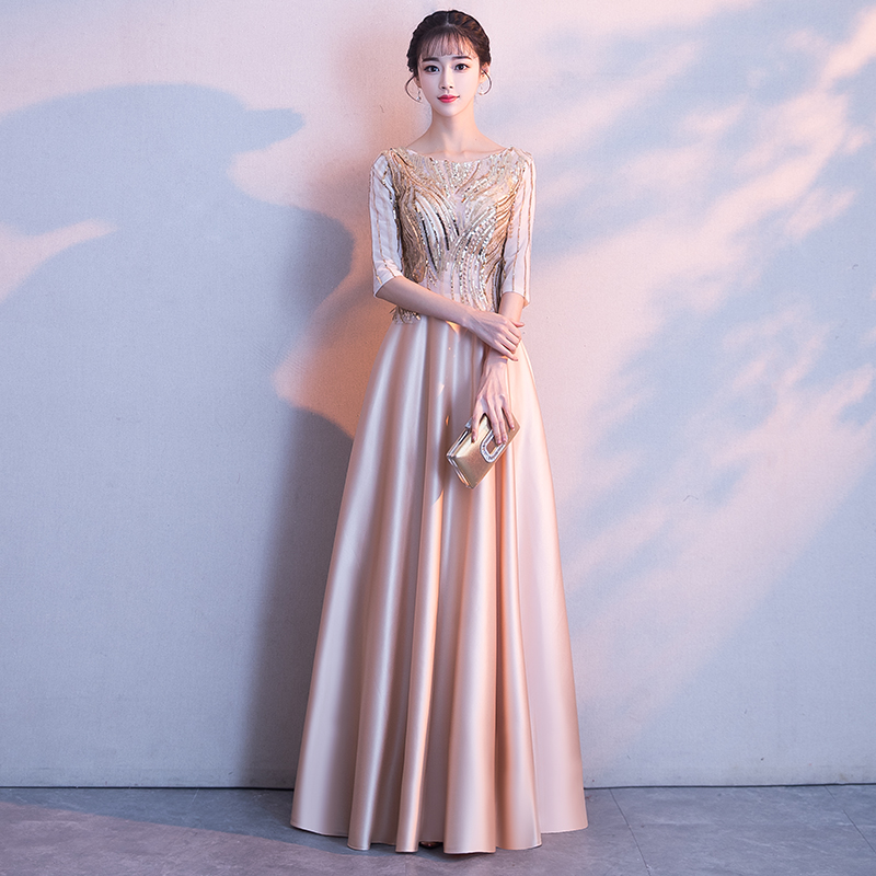 High-end Evening dress 2021 new pattern Noble banquet temperament Dress have more cash than can be accounted for Host Chorus costumein the Women's clothing/Boutique , Wedding/Cheongsam/Formal dress , Formal dress/Evening category - from Buy2taobao.com to provide professional Taobao agent buy service