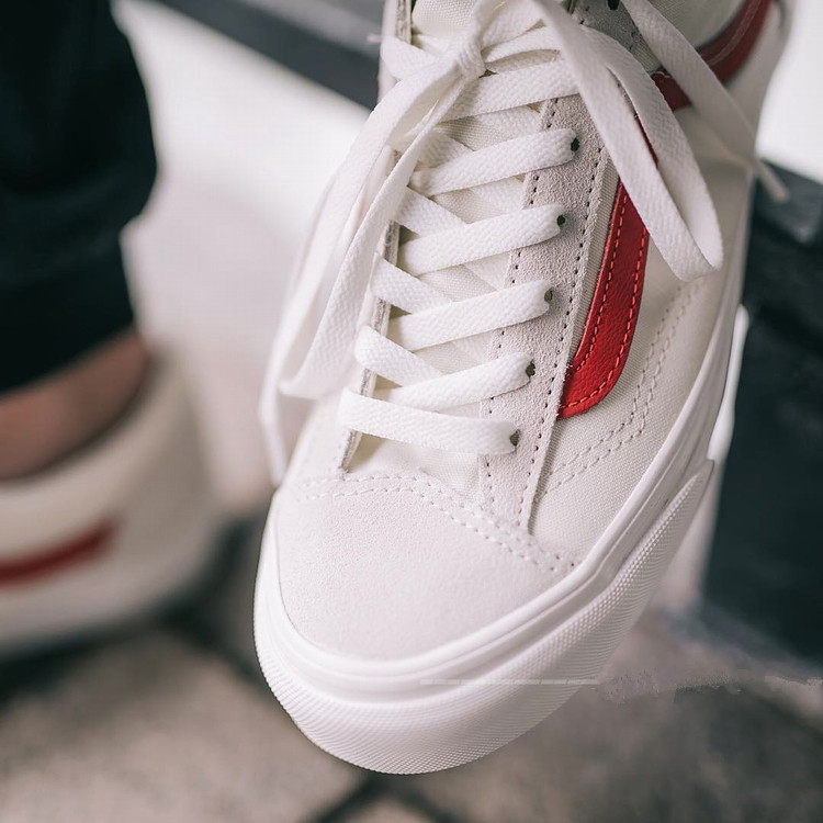 vans style 36 红白条纹低帮帆布鞋 权志龙gd同款 vn0a3dz3oxs