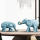 简约北欧几何大象摆件创意轻奢客厅电视柜书柜房间布置装饰品摆设