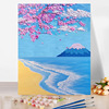 diy数字油画风景画手工填充涂色手绘花卉客厅油彩画装饰画富士山 diy数字油画风景画手工填充涂色手绘花卉客厅油彩画装饰画富士山