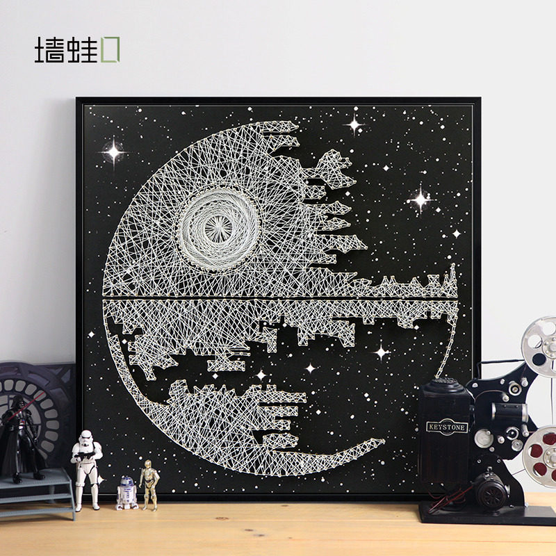星球大战弦丝画减压手工钉子绕线画diy材料包抖音手作生日礼物