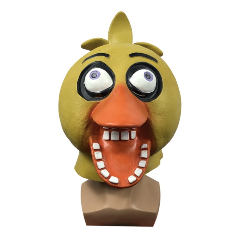 丑小鸭子乳胶头套面具化妆舞会可爱动物头饰万圣节搞笑表演道具