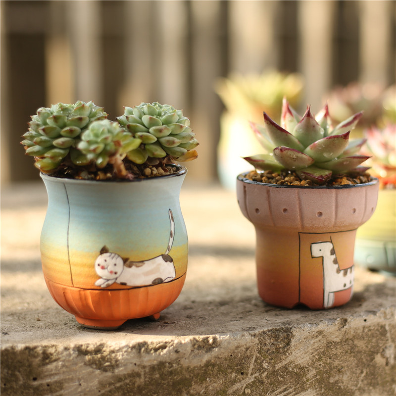 一折造型花盆 创意个性