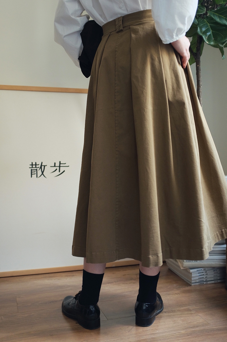 散步商店自制日系复古小众风cdg山本耀司mhl百褶极简设计棉半身裙在类目 女装/女士精品, 半身裙中 - 来自Buy2taobao.com提供专业的淘宝代购服务