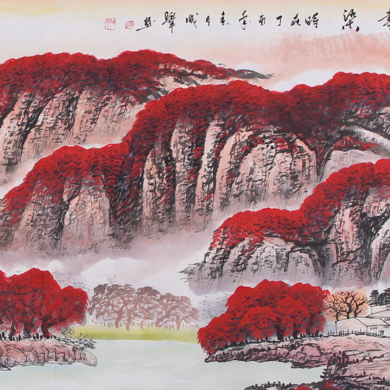 【即刻拍】胡成举《万山红遍层林尽染 》广州美院