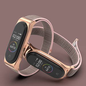 适用小米手环6/5/4/3腕带表带小米手环3/4/5nfc腕带尼龙编织手链个性